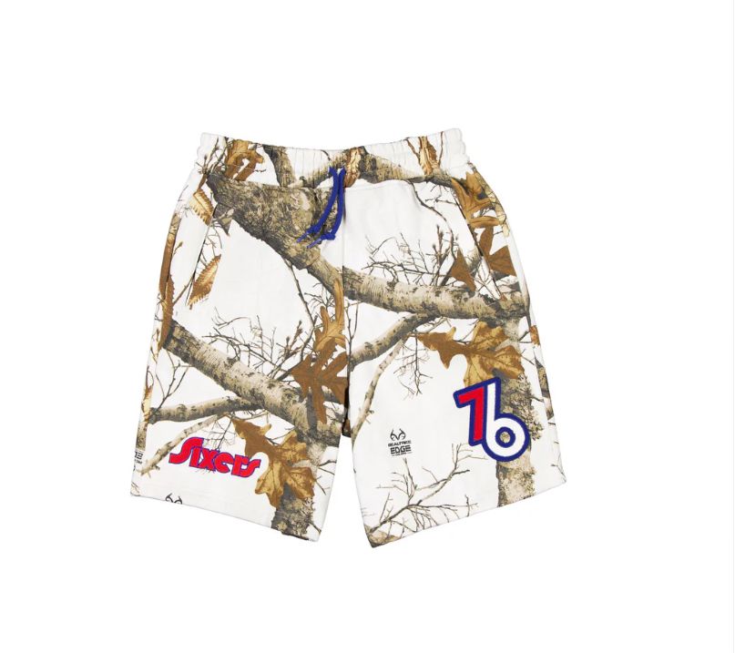 Men 2025 NBA Philadelphia 76ers shorts style 1